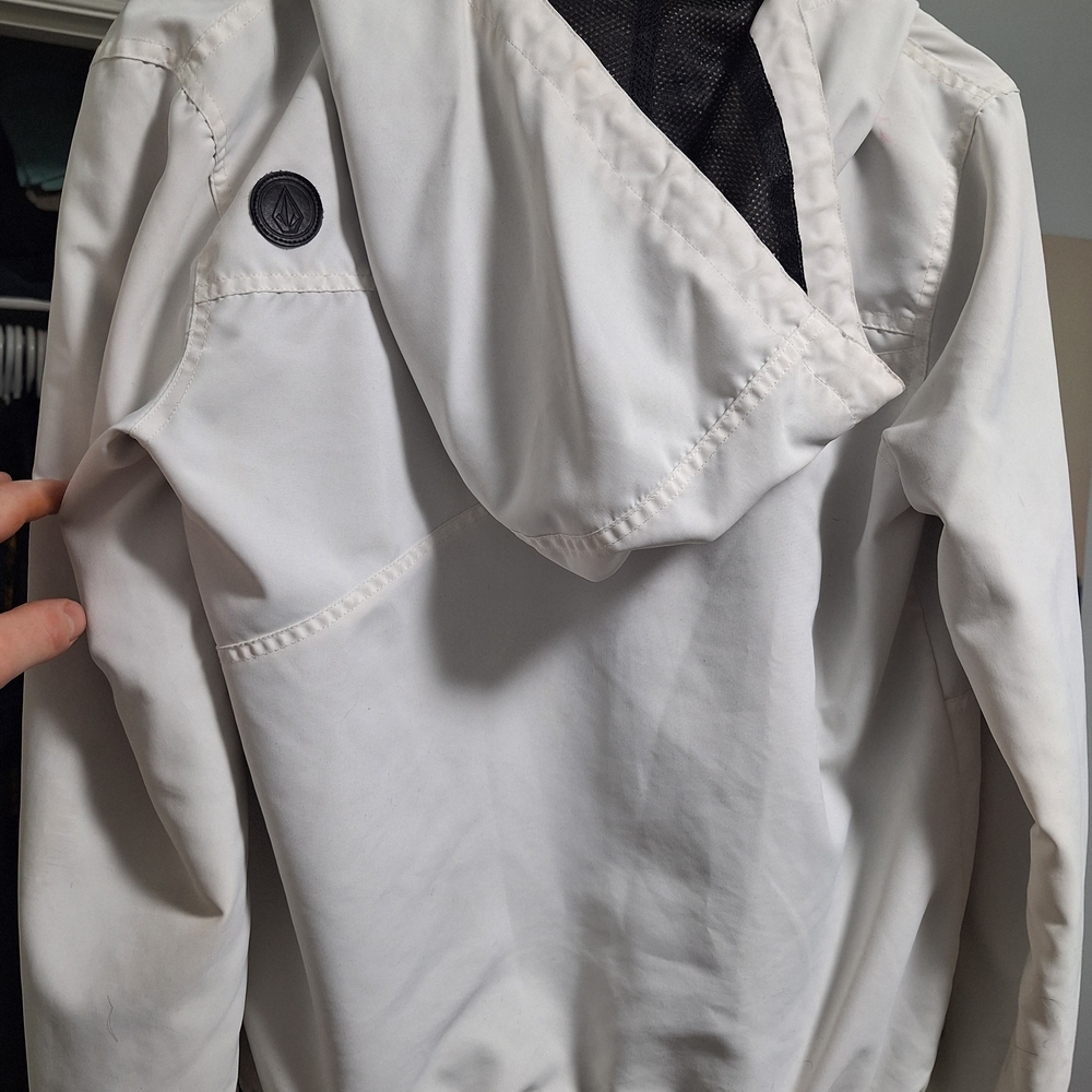 Volcom White Hooded Jacket